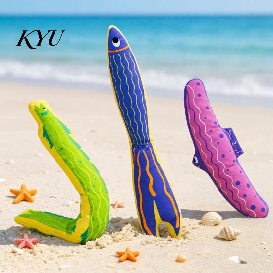 Training Toys for Dogs Ocean Fish Dog Toy, Interactive Squeaky Chew Stuffed Plush Stress Relief Toy Medium And Large Tug-of-war Games