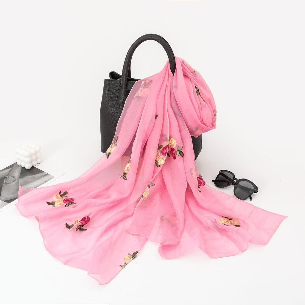 Ethnic Style Scarf for Women Fashion Yunnan Travel Outfit Summer Embroidery Embroidery Exterior