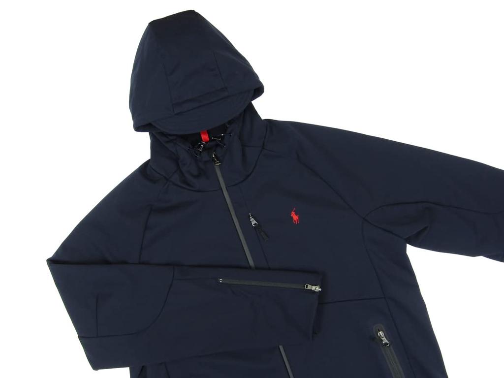 POLO RALPH LAUREN Softshell Windbreaker Size Navy Men's Jacket/Hoodie, XXL, (Product Code 0101946)