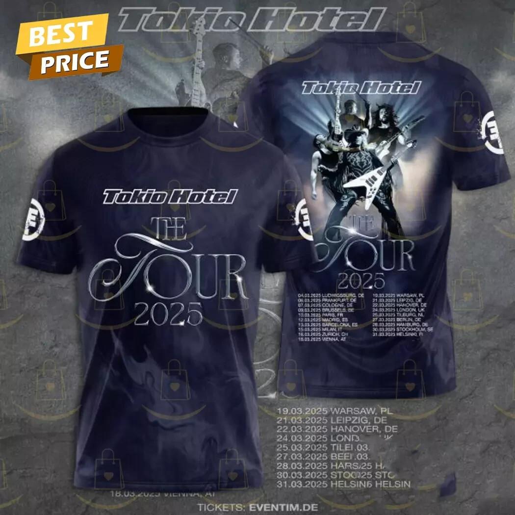 Tokio Hotel The Tour 2026 3D T-Shirt XL