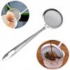 Art Design Creative Hot Sell New Stainless Steel Kitchen Tools Fine Mesh Skimmer Strainer Ladle