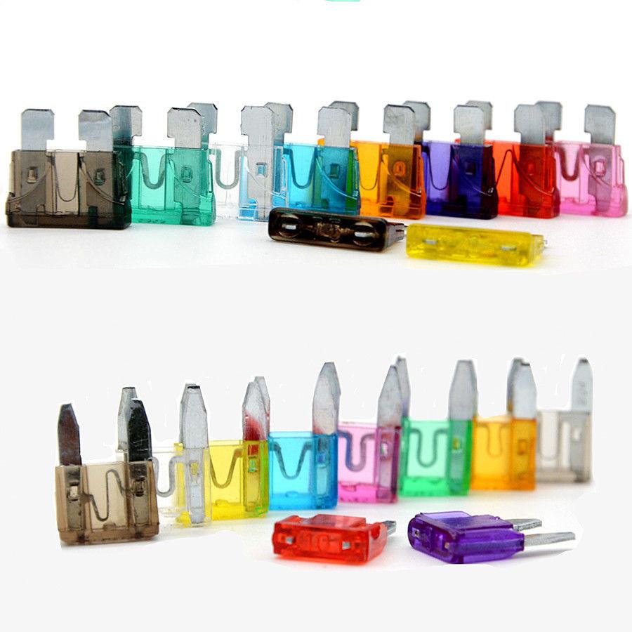 110pc MINI Blade Fuse Auto Car Motorcycle SUV FUSES Kit APM 60*small+50*standard