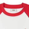 MLB Loose Logo Raglan Long Sleeve Summer Breathable High-Value T-Shirt Women Tops Red 3FTSV1143-43RDS
