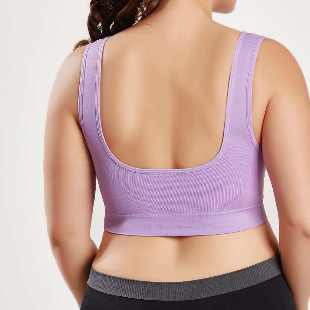 Women Color Plus Size Ultra-thin Large Bra Sports Bra Full Bra Cup Tops