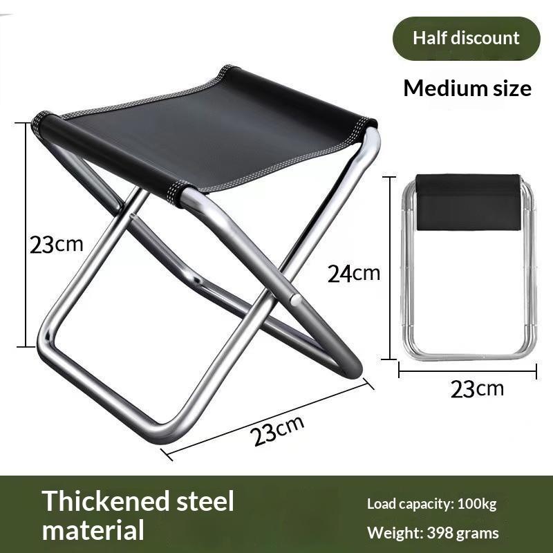Portable Folding Chair Bench Fishing Stool Travel Camping Horse Stool Stools Train Subway Queuing Portable Stools Outdoor Tool