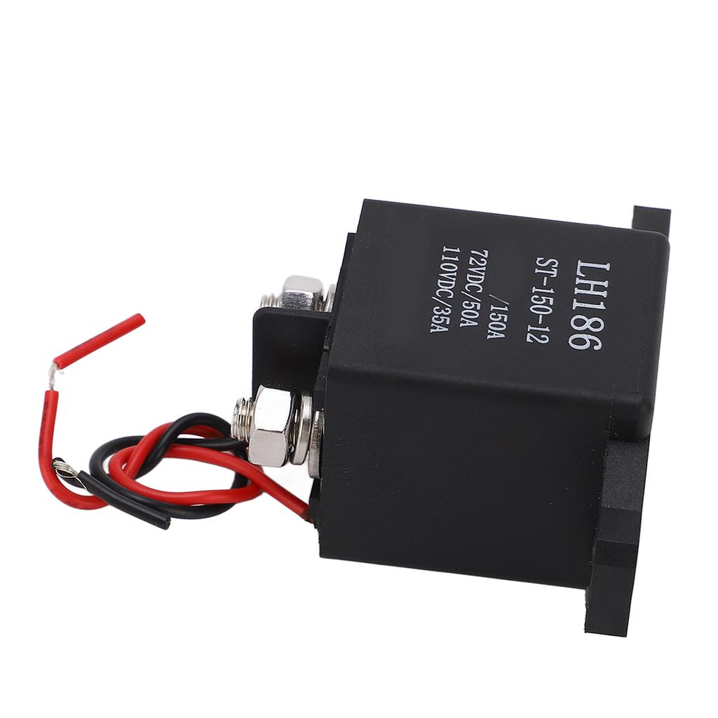 Starter Relay Brass Coil 2 Terminal Starter Solenoid Relay High Load Current for Automobile 12V DC