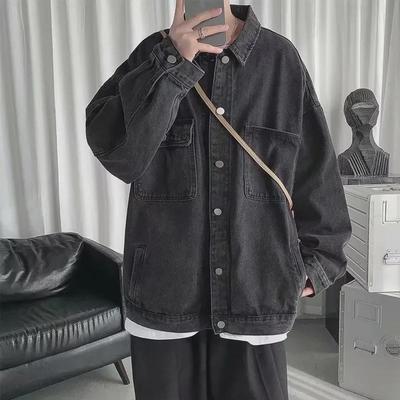 Men's Casual Denim Jacket - Trendy, Loose-Fit for Spring and Autumn