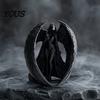 Dark Goddess Decor 3D Printed Figurine, Vintage Gothic Winged Women Ornament Statue, Desktop Decoration for Home Office Living Room