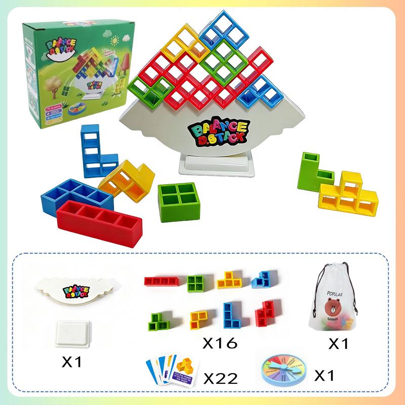 Детские игрушки-пирамидки и балансиры из русских деревянных кубиков для детей знаменитостей