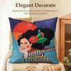Abstract Girl Hair Flower Cushion Cover Natural Linen Organic Fabric DoubleSided Printing Sofa Home Decor Gift Pillow Case