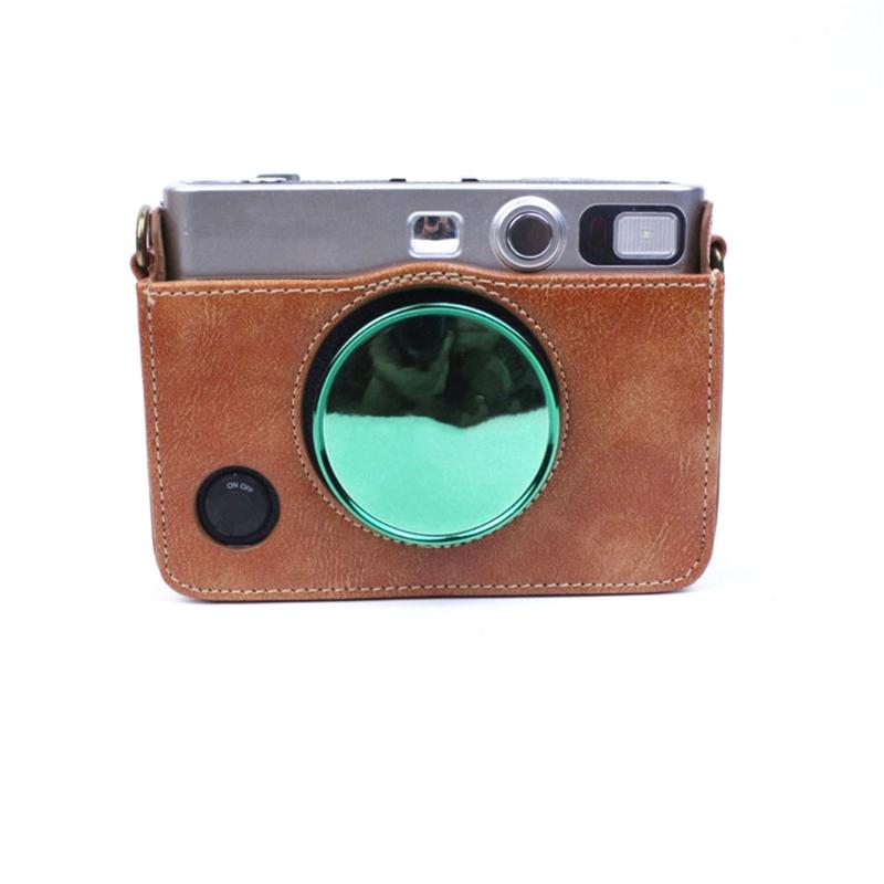 Camera Protective Case Travelling Bag PU Leather Soft Shoulder Bag for Mini EVO Film Camera Bag