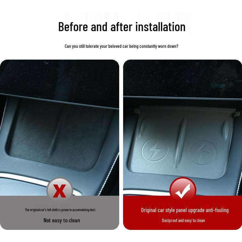 Silicone Anti-Slip Charging Pad for Tesla Model Y/3 Console