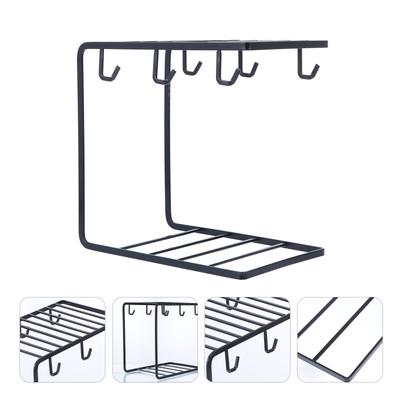 1Pcs Coffee Cup Rack Iron Art Draining Shelf Household Cup Display Organizer Kitchen Storage Tool Drain Storage Rack