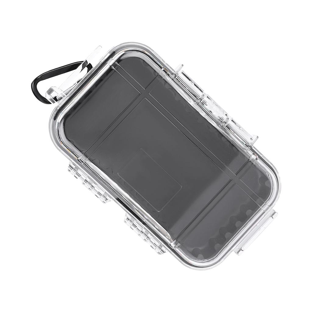 Outdoor Survival Shockproof Waterproof Storage Case Airtight Carry Box Container(Black)
