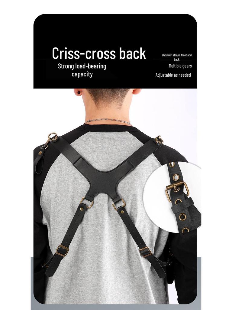 Herren Vintage Rucksack mit Unterarm-Crossbody und Multifunktioneller Einzel-Schultertasche für den Außenbereich