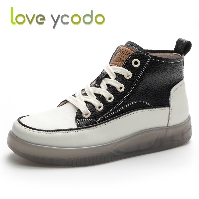 

Для женщин и девочек-студентов весенне-осенние удобные ботильоны из натуральной кожи на плоской подошве большого размера 40 чёрный