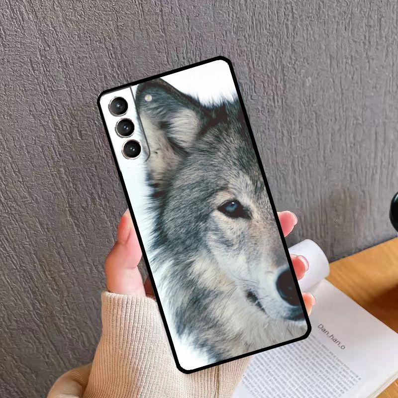 Animal The Wolf Howl Case For Samsung Galaxy S23 S22 S21 Ultra S9 S10 Note 10 Plus Note 20 Ultra S20 FE Cover