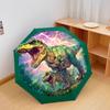 1 PC Automatic Folding Umbrella - Dinosaur Pattern, Portable & Foldable Design with 8 Ribs, Christmas Birthday Gifts