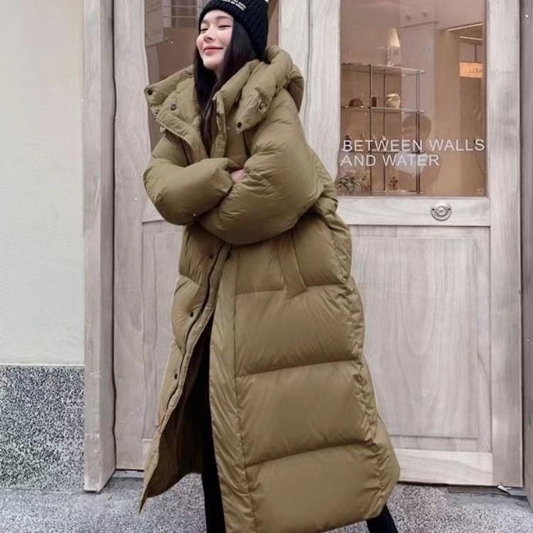 

Осенне-зимний однотонный флисовый свитер кардиган мужское толстое пальто мужское длинное пальто с капюшоном от Foreign Trade S хаки