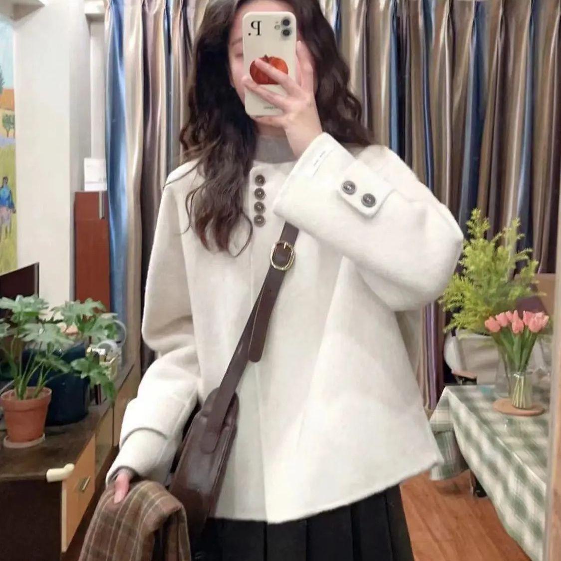 

Новая Элегантная Короткая Куртка с Бирками для Миниатюрных Женщин - Коллекция Весна-Осень M (100-115 jin)