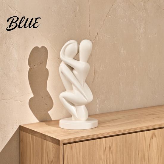 Bezotřepový Povrchový Ornament 3D Tištěná Soška Obětí Páru Abstraktní Figurka Objímání s Hladkým