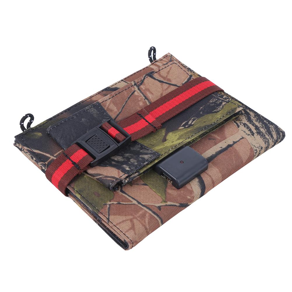 5W 5V Portable Outdoor Solar Panel Foldable Bag Charger for 5V Device Charging Camouflage