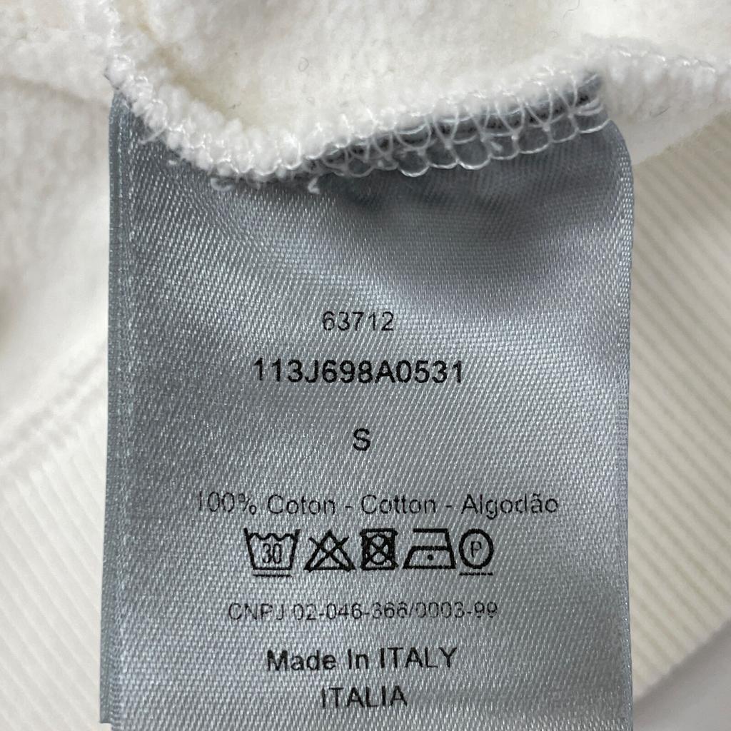 Dior 113J698A0531 White CD Icon Sweat Pullover Hoodie Tops S whiteUsed