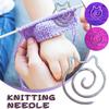 Spiral Cable Knitting Needle Stainless Steel Crochet Needles for Handmade DIY Yarn Knit Shawl Tapestry Scarf Sweater Craft