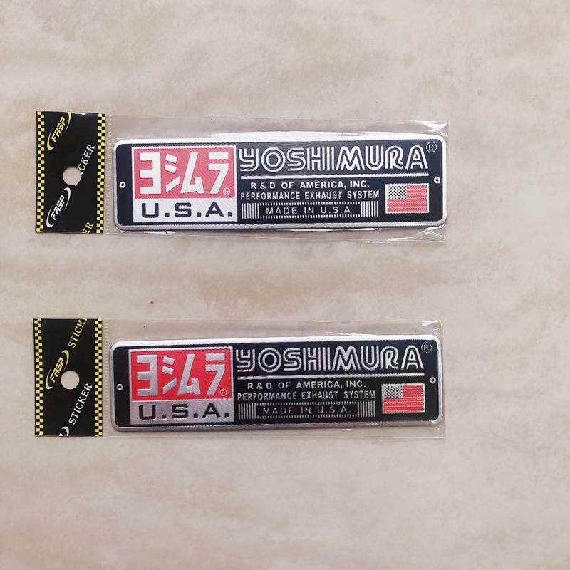 

2Pcs/Set New Aluminium Alloy Motorcycle Exhaust Pipes Pipe Decal Sticker Cool Personality Scorpio Apply to Yoshimura