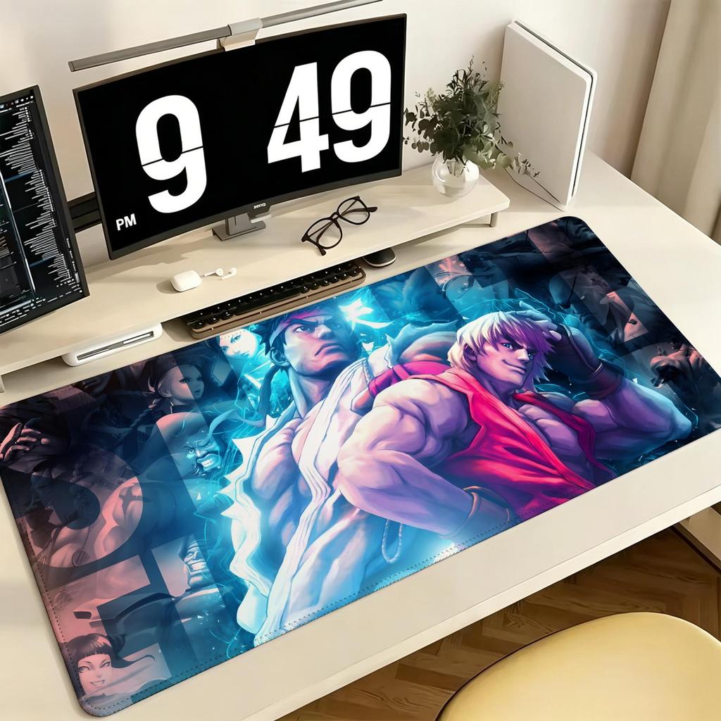 Pro ESports Xxl Gaming Mousepad Extra Large NonSlip Stitched Edge Keyboard Laptop Desk Mat For Pc Gamer Street Fighter