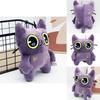 Tostada Plüsch Lila Katze Spielzeug für Kinder und Sammler mit weichem kurzem Plüschmaterial