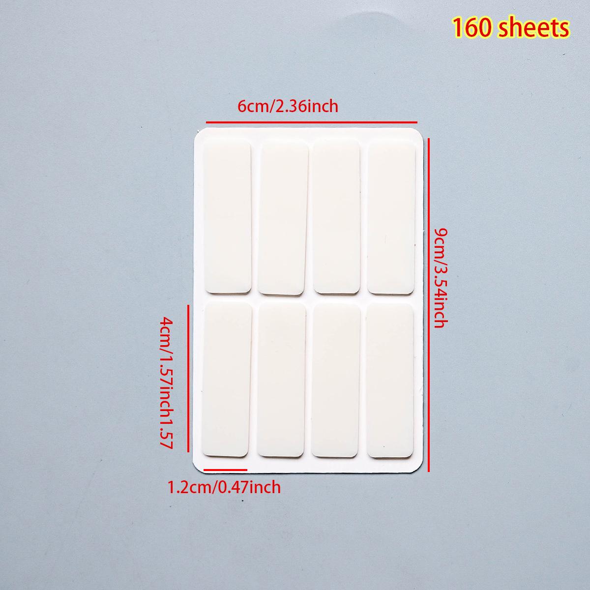 

40/80/100/160 Pages Frosted Simple Pure White Index Stickers Transparent Label Stickers DIY Sticky Notes Office School Supplies