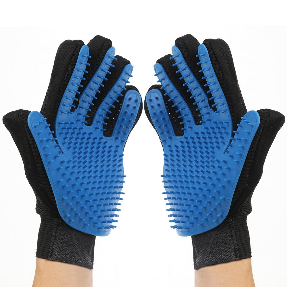 Pet Hair Removal & Grooming Silicone Gloves for Cats and Dogs