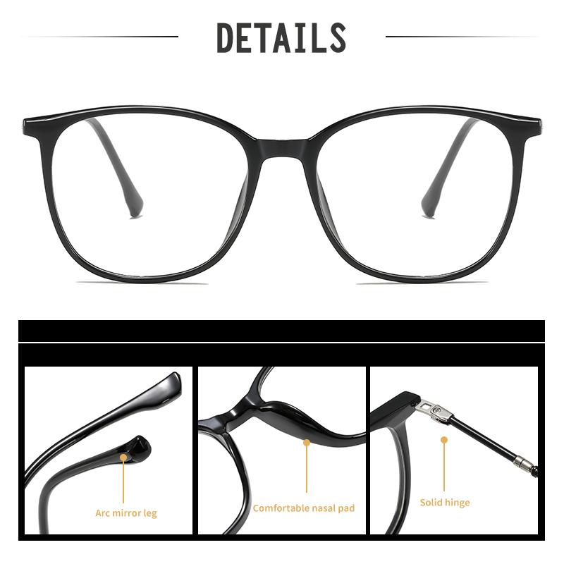 Light Pink Transparent Eyeglasses: Chic Retro Frames for Anti-Blue Light Protection & All-Day Comfort