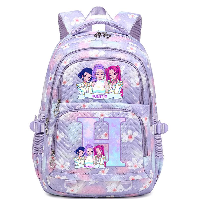 Kpop Anime Aufdruck 26 Buchstaben Rucksack Große Kapazität Mittelschüler Lässige Schultasche