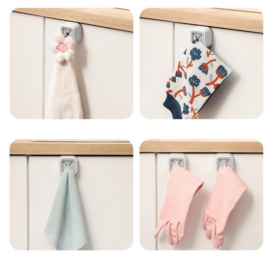 Schranktür Hängender Handtuchhaken Robust Küchenlappen Geschirrtuch Hänger Kein Bohren Badezimmer Push Handtuch