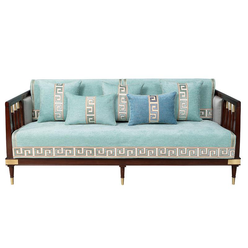 New Chinese Style Sofa Cushion Rosewood Non-Slip Cover Cover Cushion Cover Four Seasons Universal Backrest Towel Cushion Cover Towel