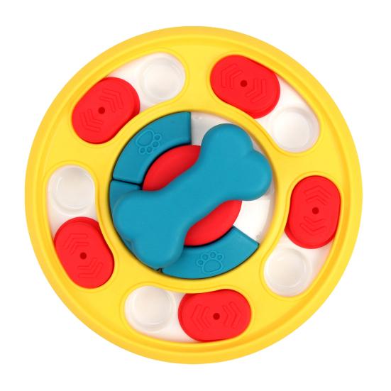 Pet Slow Food Bowl Stable Base Rounded Corners Bright Colors Pet Slow Feeder