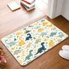 1pc/2pcs/3pcs Cute Dinosaur Rug Suitable for Kids' Room, Non-Slip Backing & Machine Washable, Soft Flannel Mat Suitable for Bedroom, Living Room, Kitc