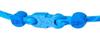 Phiten Necklace RAKUWA Neck X50 Slim Type Blue 40cm