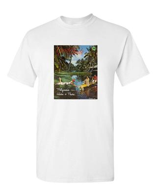 Retro Tiki T Shirt White Cotton Bar Mug Restaurant No. 84 Good Taste