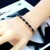 Fashion Enamel Bangles Stainless Steel Love Bracelets for Women Heart Chain Jewelry Friendship Lucky Gift Bijoux