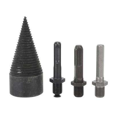 Firewood Log Splitter Drill Bit High Carbon Steel Electric Drill Wood Splitter Detachable Drill Bit