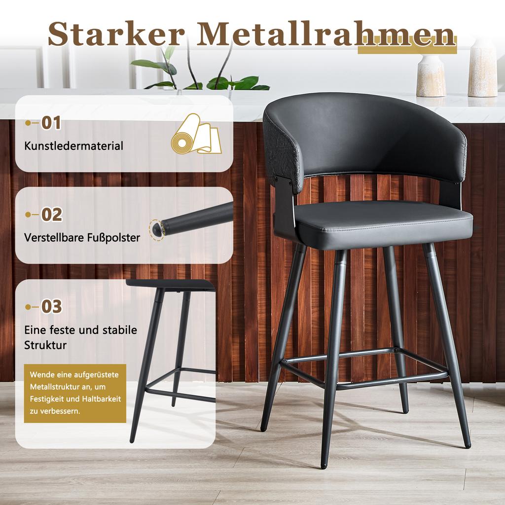 Modern Upholstered Dining Chair with Backrest and Armrests, Minimalist Restaurant Chair for Home, Kitchen, Hotel, Showroom, Mid-century Style