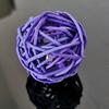 Puntos Chew Sound Toy Pet Cats Kitten Bell Rattan Ball Cage Playing Interactive Bite