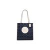 Dempsey 30 Chambray Logo Print Fabric And Leather Tote Bag Women Tote Denim C2823-IMDEI