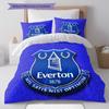 Everton F.C Pattern Bedding,Quilt Set Quilt Cover Pillowcase Home Birthday Gift(1 * duvet cover + 2 * pillowcase, without core)