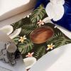 Coconut Leaves Pillow Case Pillow Cover Case Square Room Sofa With For Home Use Plush Cute Cushion Cover