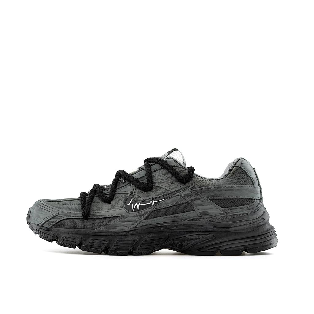 Nike Initiator Mesh Abriebfest Leicht Atmungsaktiv Niedrig geschnitten Freizeit Laufschuhe Unisex Schwarz Grau IO7609-101(Team920-BOX)
