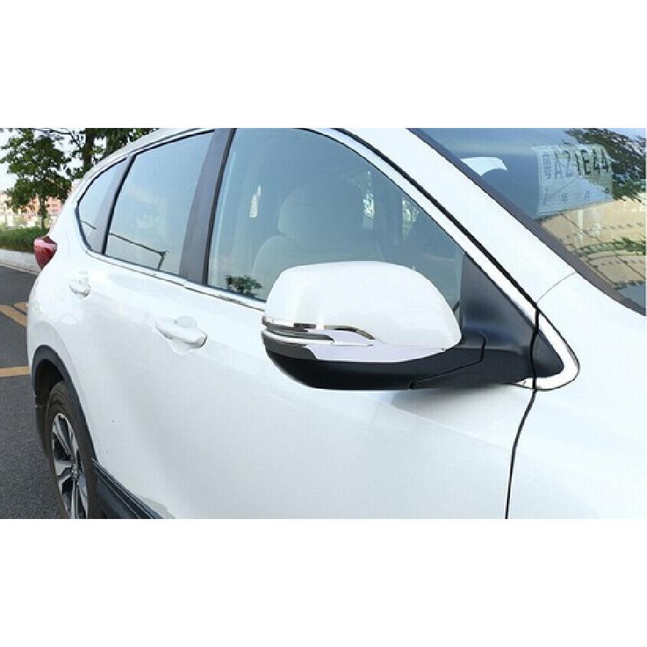 For Honda CR-V CRV 2017-2022 Steel Chrome Rear View Mirror Strip Molding Trim